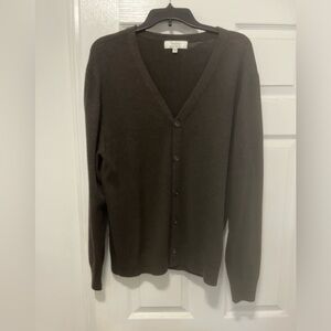 Merino wool men's cardigan